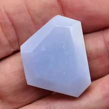 Load image into Gallery viewer, Chalcedony Druzy 68ct Designer Cut Pendant Bead| 32x24x11mm|Blue |1 Pendant Bead