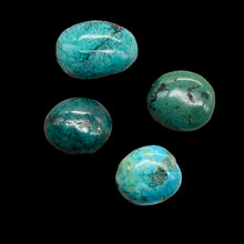 Load image into Gallery viewer, Turquoise Nugget Beads | 24x13 to 19x13mm | | 23 gtw | Blue, Black | 4 Beads |