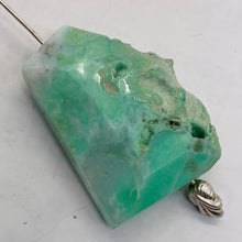 Load image into Gallery viewer, Chrysoprase 13g Freeform Pendant Bead | 34x24x9mm | Green | 1 Pendant Bead |