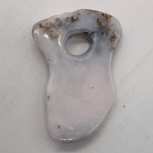 Load image into Gallery viewer, Peruvian Opal 13g Abstract Cut | 52x37x3mm | White. Gray, Pink | 1 Pendant Bead|