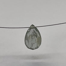 Load image into Gallery viewer, Natural Grey Blue Sapphire Faceted Briolette Bead | 1.8 ct | 10x6x3mm |