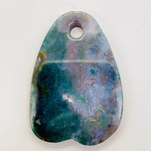 Load image into Gallery viewer, Hand Carved Bloodstone Jasper Bead Pendant Bead | 60x43x6mm | 1 Bead |