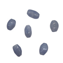 Load image into Gallery viewer, Blue Chalcedony Native Faceted Oval Beads | 7x11mm | Blue | 6 Beads |