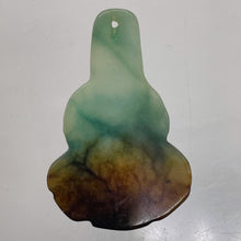 Load image into Gallery viewer, Jade Meditating Buddha Seated Charm| 30x20x2mm | Green, Red | 1 Pendant Bead |