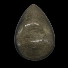 Load image into Gallery viewer, Gold Sheen Obsidian Not Drilled Teardrop Worry Stone | 45x30x12mm | Golden | 1 |