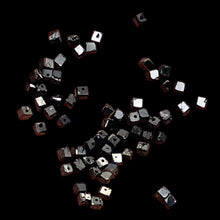Load image into Gallery viewer, Natural Black Diamond 4.3cts Scissor Cut Cube Beads | 1x1mm to 2x1mm | 62 Beads|