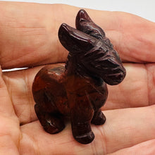 Load image into Gallery viewer, Hand Carved Red Donkey Burro Figurine Statue Collectible Gift | 40x35x15mm | Red