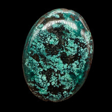 Load image into Gallery viewer, Turquoise Natural Focal 24g Nugget Bead | 42x32x12mm | Blue, Black | 1 Bead |