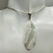 Load image into Gallery viewer, Ocean Jasper Sterling Silver Pendant | 2 1/4" Long | White, Gray | 1 Pendant |