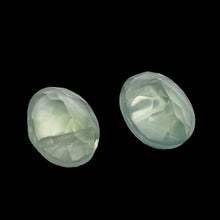 Load image into Gallery viewer, Prehnite Faceted Oval Cabochons | 8x7x4mm | Pale Green | 2 Cabs |