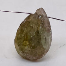 Load image into Gallery viewer, Sapphire 4.1ct Color Change Gemstone Briolette | 12x=x5mm | Green Clear | 1 Bead