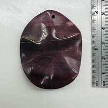 Load image into Gallery viewer, Mookaite Large Oval Pendant Bead | Maroon, Pink | 50x40x6mm |