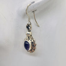 Load image into Gallery viewer, Amethyst Sterling Silver Drop Earrings | 1" Long | Purple | 1 Pair |