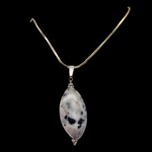Load image into Gallery viewer, White and Blake Spotted Mookaite Sterling Silver Pendant! | 2 1/4" Long |