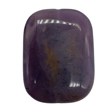 Load image into Gallery viewer, Purple Sage Plume Agate Rectangle Pendant Bead | 39x30x8mm | Purple | 1 Bead |