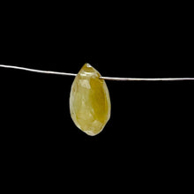 Load image into Gallery viewer, 1 Peach Sapphire Faceted 10x7mm Briolette Bead 6924