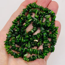 Load image into Gallery viewer, Diopside Strand Chip Bead 32" Strand | 11x8x5 to 7x5x4mm | Green | 200 Beads |