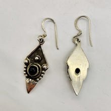 Load image into Gallery viewer, Stellar! Black Onyx Sterling Silver Drop/Dangle Earrings | 1 1/2" Long |
