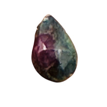 Load image into Gallery viewer, Ruby Zoisite Exquisite Flat Pear Briolette Beads | 8x6x3mm| Green, Red| 2 Beads|