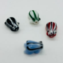 Load image into Gallery viewer, Frog Lampwork Glass Jumping Frogs Beads | 17x12x9mm | Multi-Color | 4 Beads