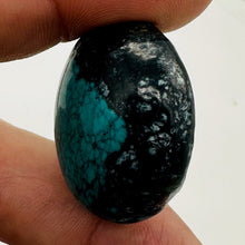 Load image into Gallery viewer, Turquoise Natural Focal 16g Nugget Bead | 30x26x16mm | Blue, Black | 1 Bead |