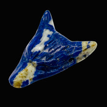 Load image into Gallery viewer, Sodalite Carving Wolf Head Pendant Bead | 40x30x10mm | Blue White | 1 Bead |