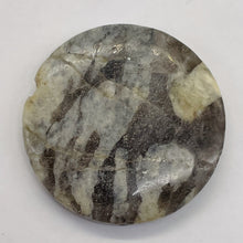 Load image into Gallery viewer, Big Cat Natural Untreated Feldspar 35mm Coin Pendant Bead | 35x5.5mm | 1 Bead |