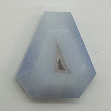 Load image into Gallery viewer, Chalcedony Druzy 31ct Designer Cut Pendant Bead| 26x21x8 | Blue|1 Pendant Bead |