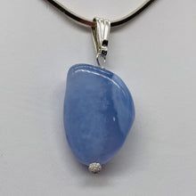 Load image into Gallery viewer, Blue Chalcedony Sterling Silver Designer Pendant | 1 1/2" Long| Blue| 1 Pendant|