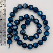 Load image into Gallery viewer, Kyanite AAA Round Beads | 10 to 11mm | Flashing Blue | 5 Beads |
