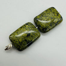 Load image into Gallery viewer, Rare 2 Reptile Russian Jasper 25x18mm Pendant Beads 008346
