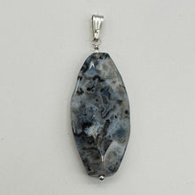 Load image into Gallery viewer, Ocean Jasper Sterling Silver Pendant | 2 1/4" Long | Lavender, Black| 1 Pendant|