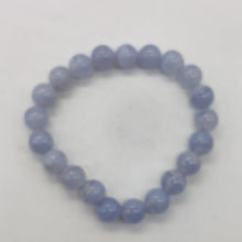Load image into Gallery viewer, Blue Lace Agate 7" Strand Round Beads | 8mm | Blue | 21 Beads |