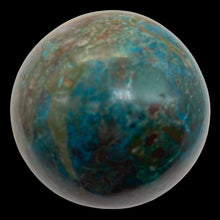 Load image into Gallery viewer, Chrysocolla Display Sphere | 2" | Green Blue Tan | 232g | 1 Collector's Item |