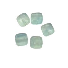 Load image into Gallery viewer, 5 Natural Blue / Green Fluorite Square Beads 10483