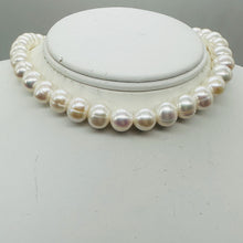 Load image into Gallery viewer, Heavenly Cream White Fresh Water Pearl Strand | 9.5 to 10mm | 42 Pearls |
