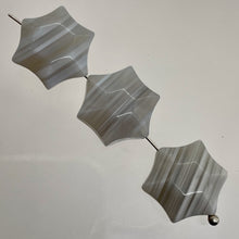 Load image into Gallery viewer, Twinkle 3 Carved Grey Agate 6-Point Star Beads 9245GA