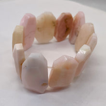 Load image into Gallery viewer, Pink Peruvian Opal Non Stretch 6" Bracelet | 275cts | 30x17x5 - 28x16x6mm |