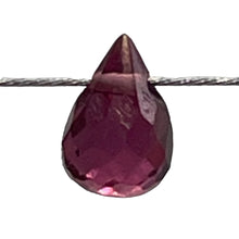 Load image into Gallery viewer, Merlot Zircon Gemstone .45 ct Briolette Bead | 5x3.1mm | Red | 1 Pendant Bead |
