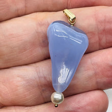 Load image into Gallery viewer, Blue Chalcedon Sterling Silver Designer Pendant | 2" Long | Blue | 1 Pendant |