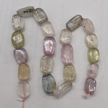 Load image into Gallery viewer, Kunzite Flat Nugget Bead Strand | 22x13x6 to 17x12x5mm | Pink, Green, Clear |