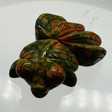 Load image into Gallery viewer, Fantail Goldfish Stone Carving | 1 Figurine | | 1 5/8 x 1 1/8" | Pink, Green