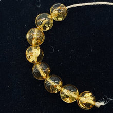 Load image into Gallery viewer, Amber Round Beads | 6 1/2 mm | Yellow | 8 Beads |