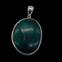 Load image into Gallery viewer, Chrysocolla Sterling Silver Oval Pendant | 2" Long | Blue, Green | 1 Pendant |