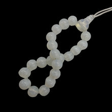 Load image into Gallery viewer, Opalized Glass 7" Strand Round Beads | 8mm | Opalized White | 21 Beads |