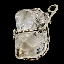 Load image into Gallery viewer, Twin Herkimer Diamond Faceted Infinity Pendant | 1 3/4" Long| Clear | 1 Pendant|