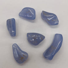 Load image into Gallery viewer, Blue Chalcedony 26g Nugget Pendant Beads | 33x10 - 21x14mm | Blue | 6 Beads |