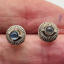 Load image into Gallery viewer, Labradorite in Sterling Silver Post Earrings | Blue Flash | 1 Pair |