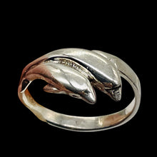 Load image into Gallery viewer, Sterling Silver Leaping Dolphins Ring | Size 7.5 | Silver | 1 Ring |
