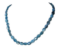Load image into Gallery viewer, Blue Apatite 8x6mm Faceted Oval Bead Strand 110498B